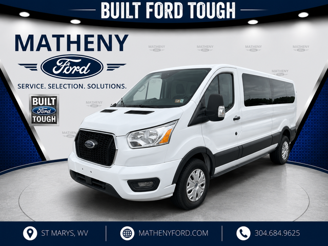 Oxford White 2022 Ford Transit Passenger Van Rear-Wheel Drive