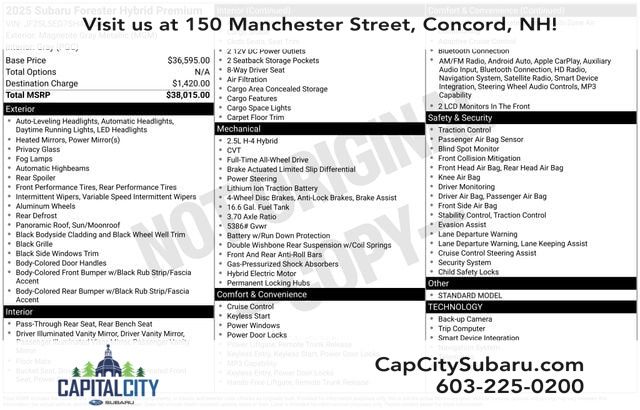 2025 Subaru Forester Hybrid Premium AWD