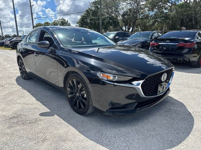 Jet Black 2024 Mazda MAZDA3 Sedan Front-Wheel Drive 6-Speed Automatic