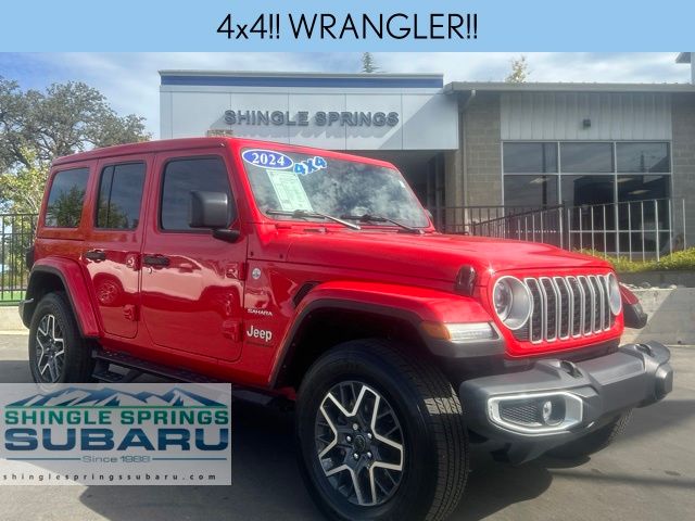 Firecracker Red Clearcoat 2024 Jeep Wrangler SUV / Crossover Four-Wheel Drive 8-Speed Automatic