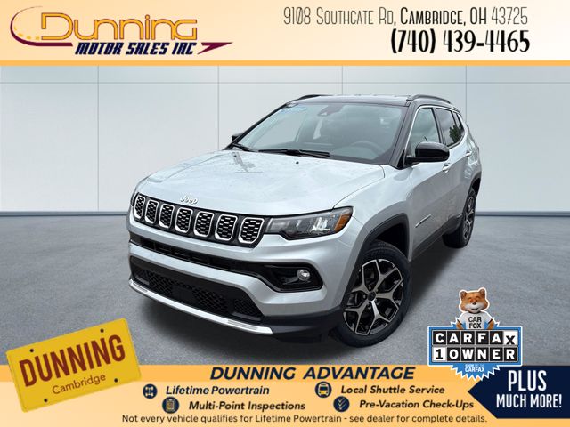 Silver Zynith Metallic Clearcoat 2025 Jeep Compass Limited 4WD SUV / Crossover Four-Wheel Drive 8-Speed Automatic