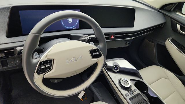 2023 Kia EV6 Wind White at DeMontrond Automotive Group