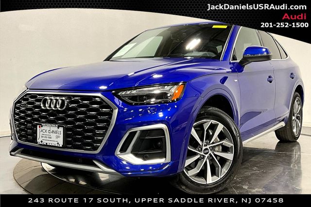 Ultra Blue Metallic 2023 Audi Q5 Sportback quattro Prestige S Line 45 TFSI AWD Sedan All-Wheel Drive 7-Speed Automatic