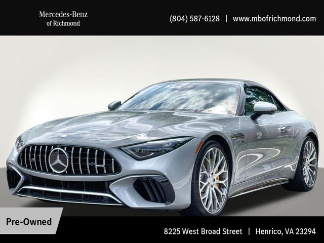 MANUFAKTUR Alpine Gray 2023 Mercedes-Benz SL-Class AMG SL 63 4MATIC Convertible All-Wheel Drive 9-Speed Automatic