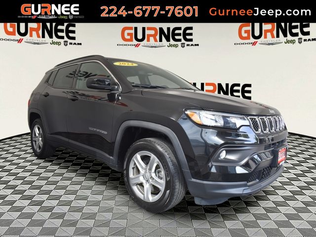 Diamond Black Crystal Pearlcoat 2024 Jeep Compass SUV / Crossover Four-Wheel Drive 8-Speed Automatic