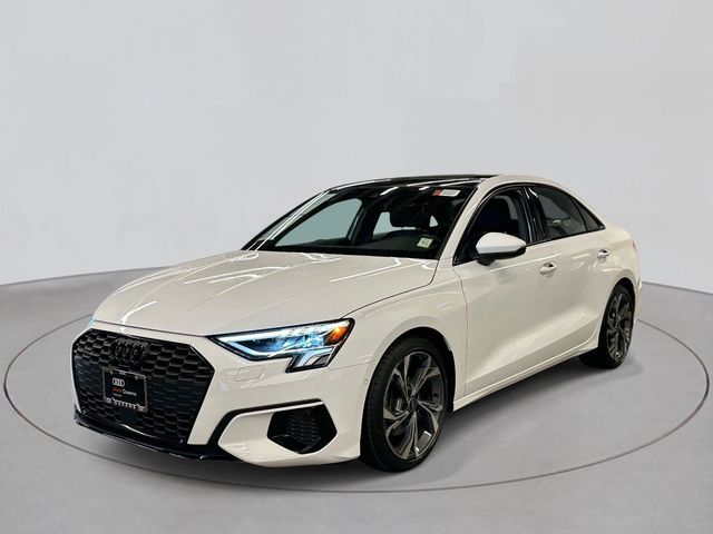 Ibis White 2023 Audi A3 Sedan All-Wheel Drive 7-Speed Automatic