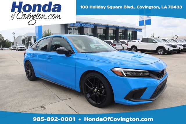 Blue 2023 Honda Civic Hatchback Hatchback Front-Wheel Drive Continuously Variable Transmission