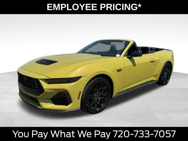 Green (Intesnse Lime Yellow Met) 2025 Ford Mustang GT Premium Convertible RWD Convertible Rear-Wheel Drive Automatic