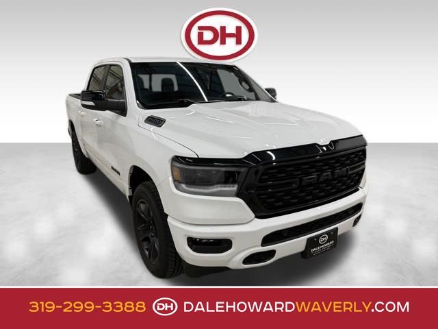 Bright White Clearcoat 2022 RAM 1500 Big Horn Crew Cab 4WD Pickup Truck Four-Wheel Drive 8-Speed Automatic