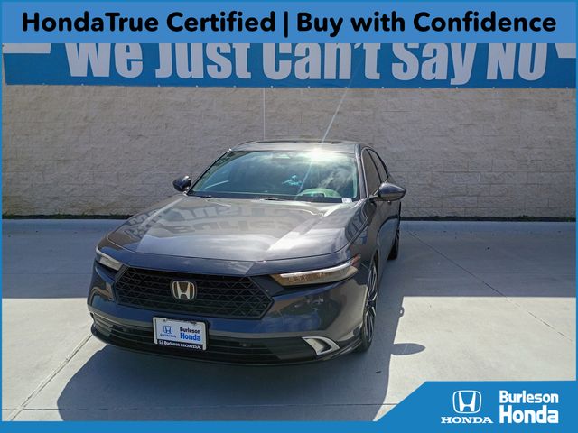 Meteorite Gray Metallic 2024 Honda Accord Hybrid Sedan Front-Wheel Drive Continuously Variable Transmission