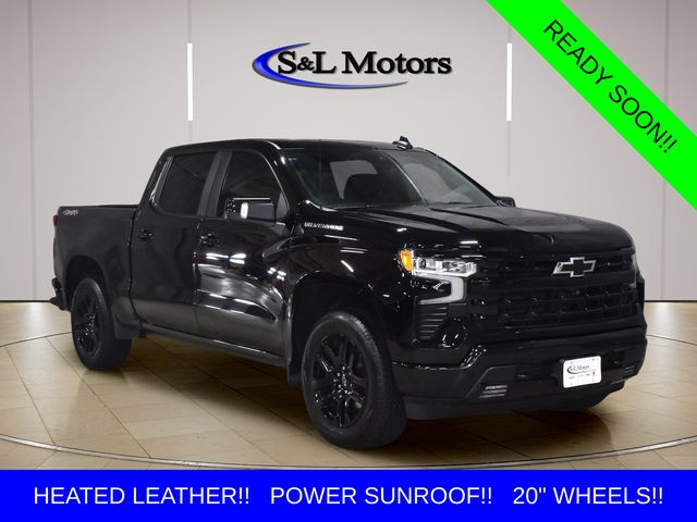 Black 2024 Chevrolet Silverado 1500 Pickup Truck Four-Wheel Drive Automatic