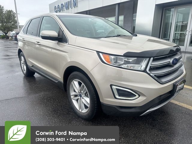 White Gold Metallic 2017 Ford Edge SEL SUV / Crossover Front-Wheel Drive 6-Speed Automatic