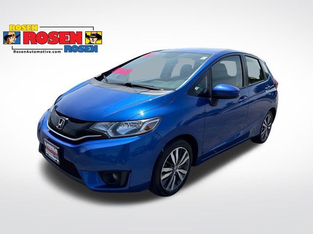 Aegean Blue Metallic 2017 Honda Fit Hatchback Front-Wheel Drive Continuously Variable Transmission