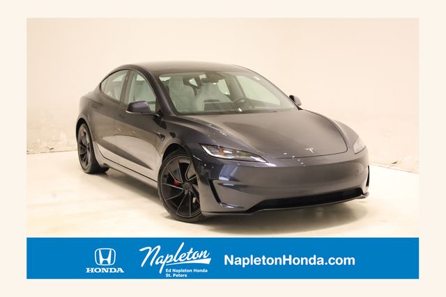 Stealth Gray 2025 Tesla Model 3 Performance AWD Sedan All-Wheel Drive 1-Speed Automatic