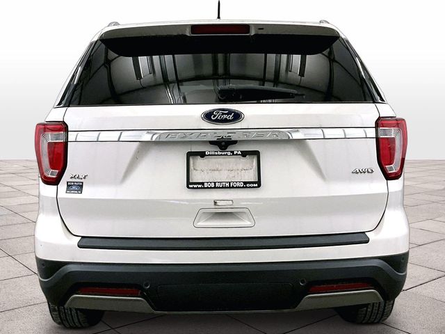 2019 Ford Explorer XLT White at Klick Lewis Buick Chevrolet