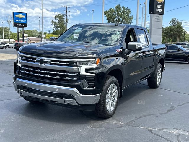 Black 2025 Chevrolet Silverado 1500 LTZ Crew Cab 4WD Pickup Truck Four-Wheel Drive Automatic