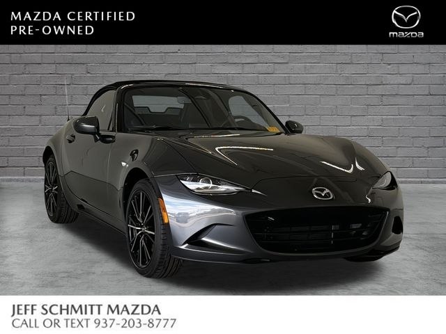 Machine Gray Metallic 2025 Mazda MX-5 Miata Convertible Rear-Wheel Drive 6-Speed Manual