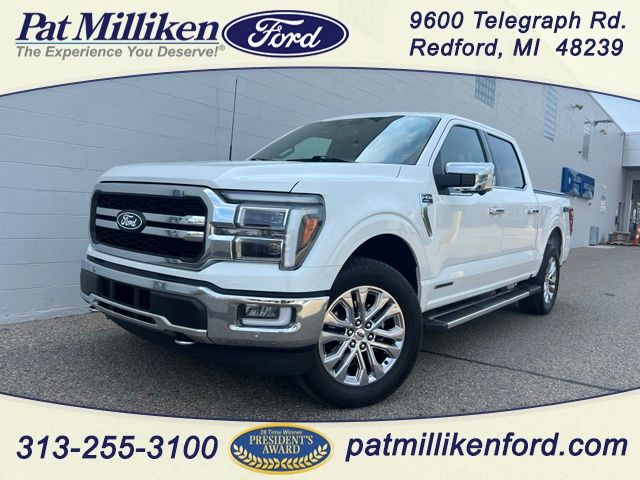 Star White Metallic Tri-Coat 2024 Ford F-150 Pickup Truck Four-Wheel Drive Automatic