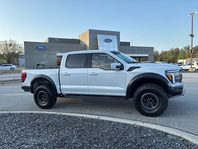 Space White Metallic 2025 Ford F-150 Raptor SuperCrew 4WD Pickup Truck Four-Wheel Drive Automatic