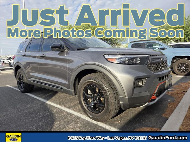 Gray Metallic 2023 Ford Explorer SUV / Crossover All-Wheel Drive Automatic