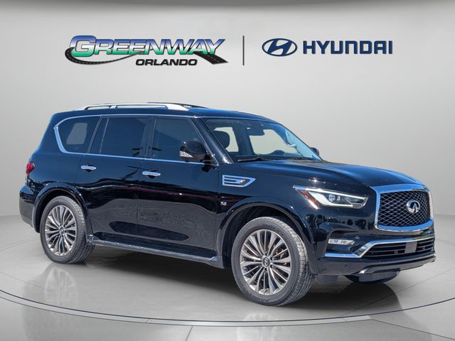 Black Obsidian 2018 INFINITI QX80 SUV / Crossover Rear-Wheel Drive 7-Speed Automatic
