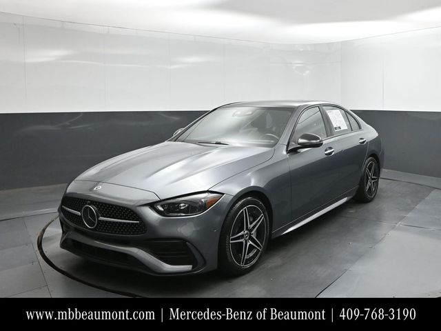 Selenite Gray Metallic 2024 Mercedes-Benz C-Class Sedan All-Wheel Drive 9-Speed Automatic