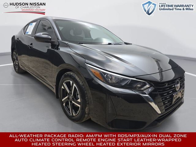 Super Black 2025 Nissan Sentra Sedan Front-Wheel Drive Continuously Variable Transmission