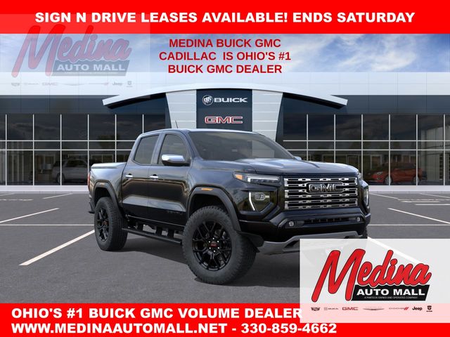 Onyx Black 2026 GMC Canyon Denali Crew Cab 4WD Pickup Truck Four-Wheel Drive 8-Speed Automatic