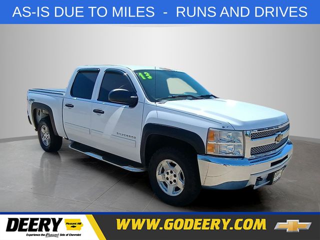 Summit White 2013 Chevrolet Silverado 1500 Pickup Truck Four-Wheel Drive 6-Speed Automatic Overdrive