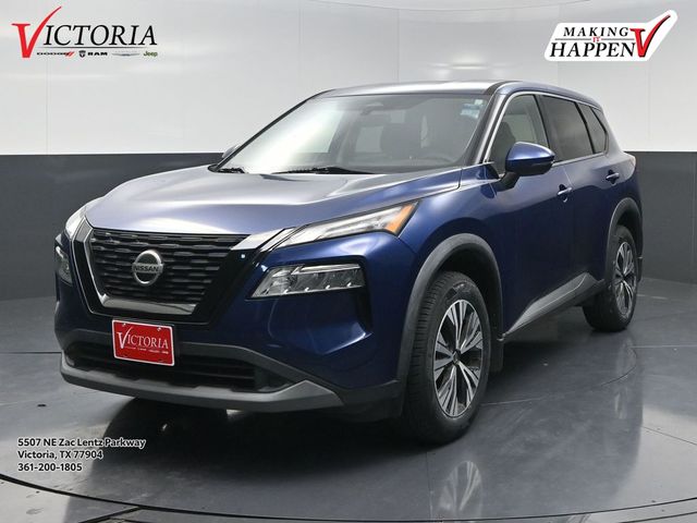 2021 Nissan Rogue SV Blue at South Houston Nissan