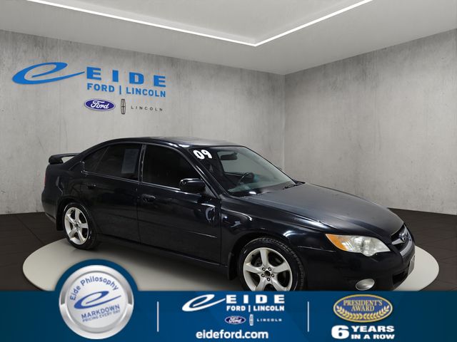 Obsidian Black 2009 Subaru Legacy Sedan All-Wheel Drive 4-Speed Automatic Overdrive