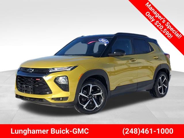 Nitro Yellow Metallic 2023 Chevrolet Trailblazer RS FWD SUV / Crossover Front-Wheel Drive Continuously Variable Transmission