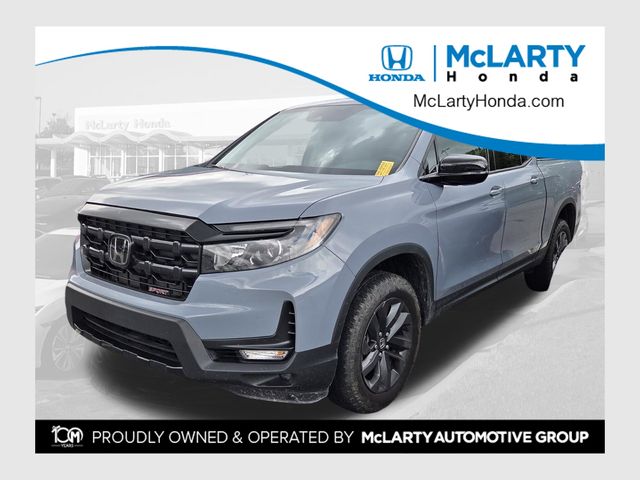Sonic Gray Pearl 2025 Honda Ridgeline Sport AWD Pickup Truck All-Wheel Drive 9-Speed Automatic