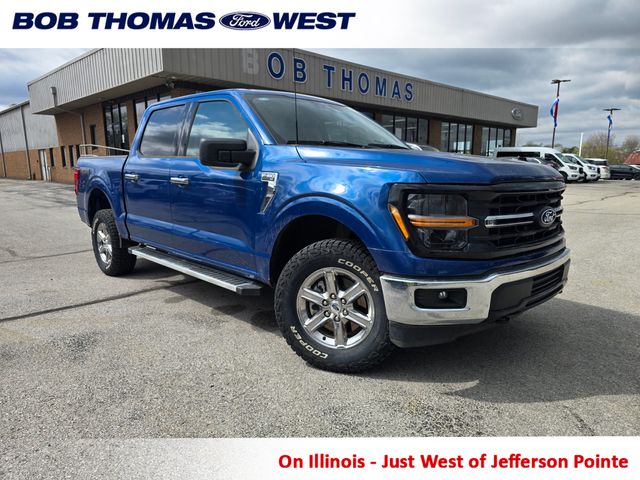 Blue 2025 Ford F-150 Pickup Truck Four-Wheel Drive Automatic