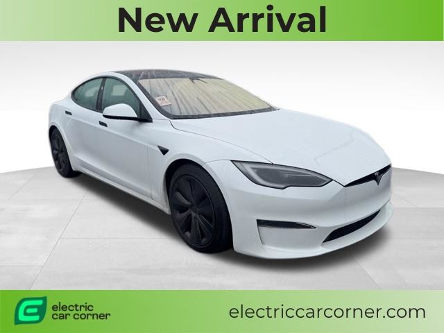 White 2023 Tesla Model S AWD Sedan All-Wheel Drive 1-Speed Automatic
