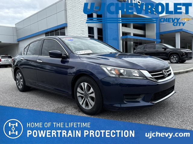 Blue 2015 Honda Accord LX Sedan Front-Wheel Drive Continuously Variable Transmission