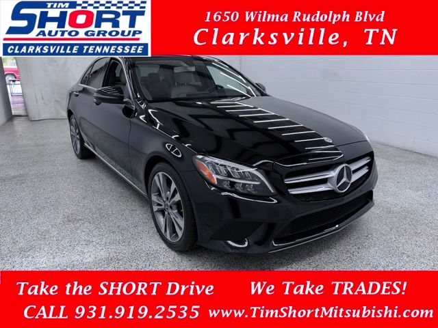 Black 2019 Mercedes-Benz C-Class C 300 RWD Sedan Rear-Wheel Drive 9-Speed Automatic