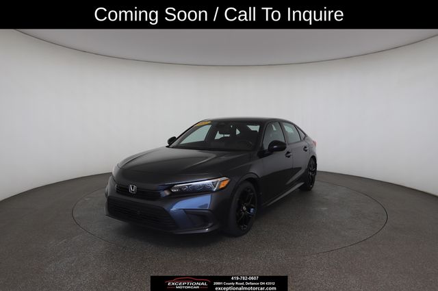 Sonic Gray Pearl 2022 Honda Civic Sedan Front-Wheel Drive Continuously Variable Transmission