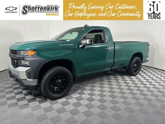 Woodland Green 2020 Chevrolet Silverado 1500 Work Truck Crew Cab LB 4WD Pickup Truck Four-Wheel Drive 6-Speed Automatic Overdrive