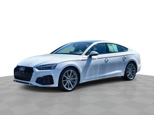 White 2025 Audi A5 Sportback Sedan All-Wheel Drive 7-Speed Automatic
