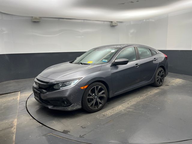 2021 Modern Steel Metallic Honda Civic Sport FWD Sedan