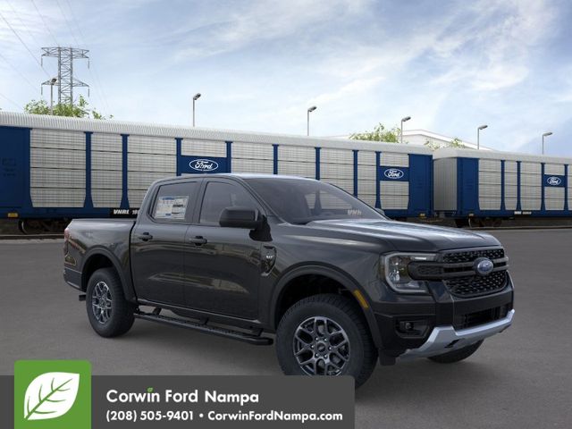 Shadow Black 2026 Ford Ranger XLT SuperCrew 4WD Pickup Truck Four-Wheel Drive Automatic