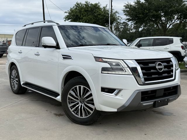 2021 Nissan Armada SL White at Baytown Hyundai