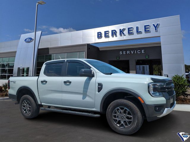 Cactus Gray 2024 Ford Ranger XLT SuperCrew 4WD Pickup Truck Four-Wheel Drive Automatic