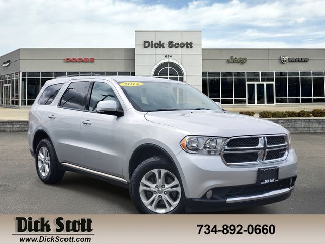 Bright Silver Metallic Clearcoat 2012 Dodge Durango Crew AWD SUV / Crossover All-Wheel Drive 5-Speed Automatic
