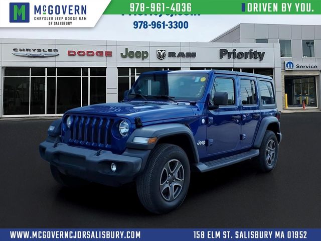 Ocean Blue Metallic Clearcoat 2018 Jeep Wrangler SUV / Crossover Four-Wheel Drive 8-Speed Automatic