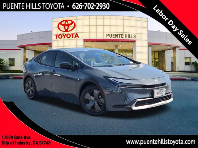 Gray 2025 Toyota Prius Plug-In Hybrid Hatchback Front-Wheel Drive Continuously Variable Transmission