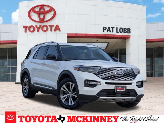 White Metallic 2020 Ford Explorer SUV / Crossover All-Wheel Drive Automatic