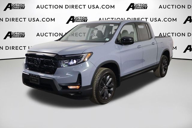 Gray 2024 Honda Ridgeline Pickup Truck All-Wheel Drive 9-Speed Automatic