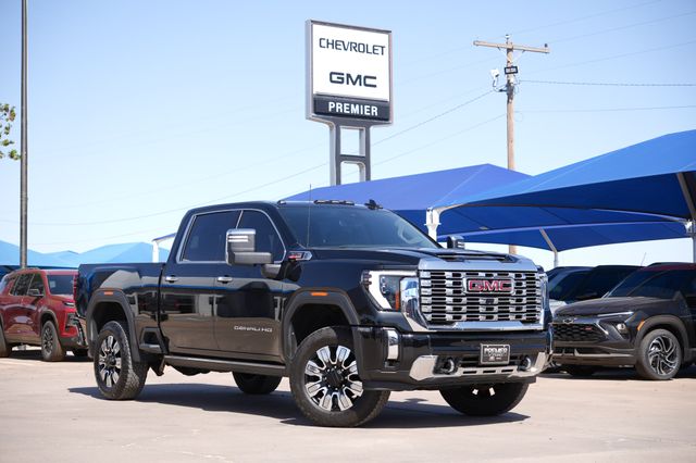 Onyx Black 2024 GMC Sierra 2500HD Denali Crew Cab 4WD Pickup Truck Four-Wheel Drive Automatic